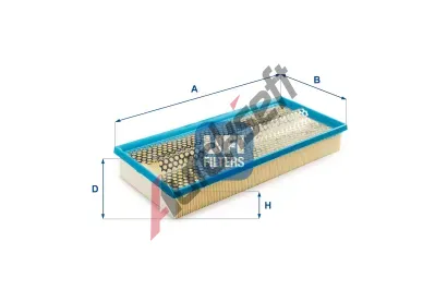 UFI Vzduchový filtr UFI 30.911.00, 30.911.00 UFI Vzduchový filtr UFI 30.911.00, 30.911.00