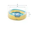 Vzduchov filtr UFI ‐ UFI 30.969.00