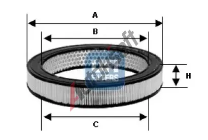 UFI Vzduchový filtr UFI 30.978.01, 30.978.01 UFI Vzduchový filtr UFI 30.978.01, 30.978.01