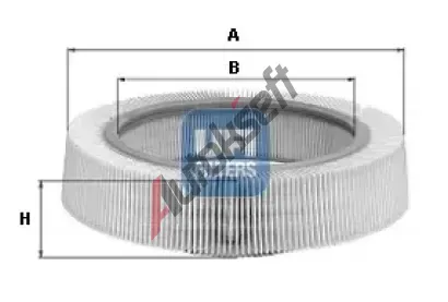 UFI Vzduchov� filtr UFI 30.993.00, 30.993.00
