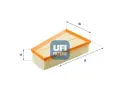 Vzduchov filtr UFI ‐ UFI 30.A38.00