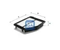 Vzduchov filtr UFI ‐ UFI 30.A54.00