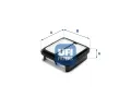 Vzduchov filtr UFI ‐ UFI 30.A66.00