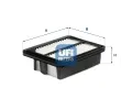 Vzduchov filtr UFI ‐ UFI 30.B45.00
