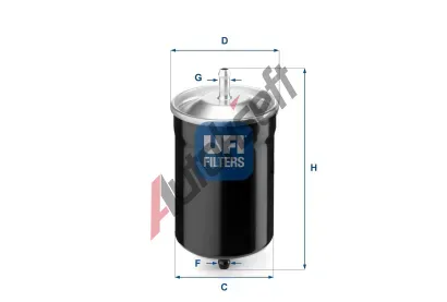 UFI Palivov filtr UFI 31.500.00, 31.500.00