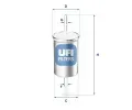 UFI Palivov filtr ‐ UFI 31.769.00