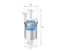 Palivov filtr UFI ‐ UFI 31.833.00