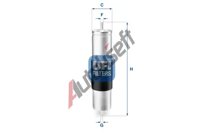 UFI Palivový filtr UFI 31.839.00, 31.839.00 UFI Palivový filtr UFI 31.839.00, 31.839.00