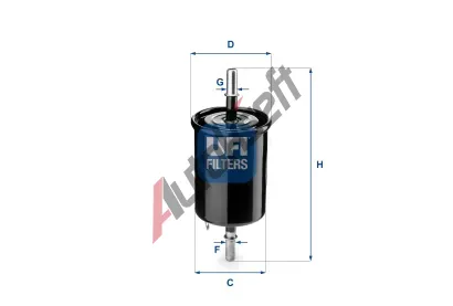 UFI Palivov filtr UFI 31.843.00, 31.843.00