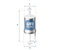 Palivov filtr UFI ‐ UFI 31.845.00