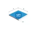 Filtr vzduchu v interiru UFI ‐ UFI 34.117.00