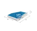 Filtr vzduchu v interiru UFI ‐ UFI 34.124.00