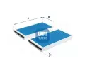 Filtr vzduchu v interiru UFI ‐ UFI 34.127.00