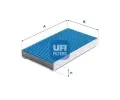 Filtr vzduchu v interiru UFI ‐ UFI 34.155.00