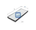 Filtr vzduchu v interiéru UFI ‐ UFI 53.013.00 Filtr vzduchu v interiéru UFI ‐ UFI 53.013.00