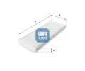 Filtr vzduchu v interiru UFI ‐ UFI 53.014.00