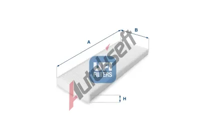 UFI Filtr vzduchu v interiru UFI 53.014.00, 53.014.00
