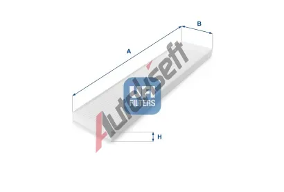 UFI Kabinov filtr UFI 53.017.00, 53.017.00