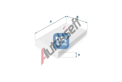 UFI Filtr vzduchu v interiru UFI 53.023.00, 53.023.00