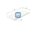 Filtr vzduchu v interiru UFI ‐ UFI 53.024.00