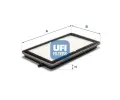 Filtr vzduchu v interiéru UFI ‐ UFI 53.026.00  Filtr vzduchu v interiéru UFI ‐ UFI 53.026.00