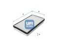 Filtr vzduchu v interiéru UFI ‐ UFI 53.028.00  Filtr vzduchu v interiéru UFI ‐ UFI 53.028.00