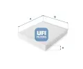 Filtr vzduchu v interiéru UFI ‐ UFI 53.030.00  Filtr vzduchu v interiéru UFI ‐ UFI 53.030.00