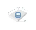 Filtr vzduchu v interiru UFI ‐ UFI 53.032.00