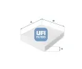 Filtr vzduchu v interiru UFI ‐ UFI 53.035.00