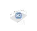 Filtr vzduchu v interiéru UFI ‐ UFI 53.038.00 Filtr vzduchu v interiéru UFI ‐ UFI 53.038.00