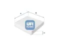Filtr vzduchu v interiru UFI ‐ UFI 53.039.00
