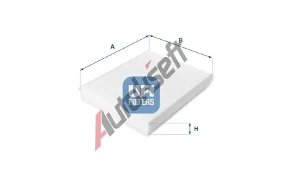 UFI Filtr vzduchu v interiru UFI 53.040.00, 53.040.00