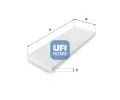 Filtr vzduchu v interiru UFI ‐ UFI 53.042.00
