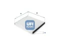 Filtr vzduchu v interiru UFI ‐ UFI 53.050.00