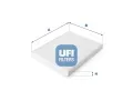 Filtr vzduchu v interiéru UFI ‐ UFI 53.052.00 Filtr vzduchu v interiéru UFI ‐ UFI 53.052.00