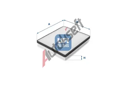 UFI Filtr vzduchu v interiru UFI 53.057.00, 53.057.00