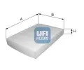 Filtr vzduchu v interiru UFI ‐ UFI 53.063.00