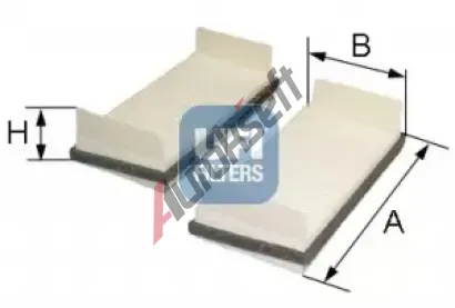 UFI Filtr vzduchu v interiru UFI 53.068.00, 53.068.00