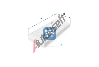 UFI Filtr vzduchu v interiru UFI 53.069.00, 53.069.00