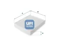 Filtr vzduchu v interiru UFI ‐ UFI 53.076.00