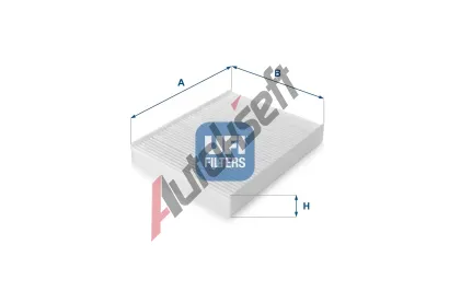 UFI Filtr vzduchu v interiru UFI 53.076.00, 53.076.00