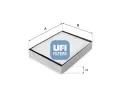 Filtr vzduchu v interiru UFI ‐ UFI 53.077.00