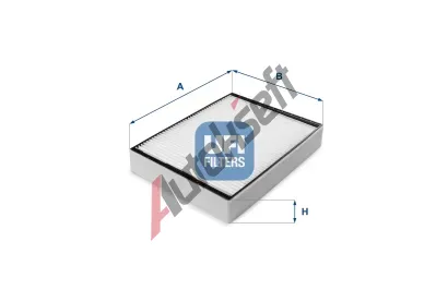 UFI Filtr vzduchu v interiru UFI 53.077.00, 53.077.00