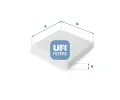 Filtr vzduchu v interiru UFI ‐ UFI 53.086.00