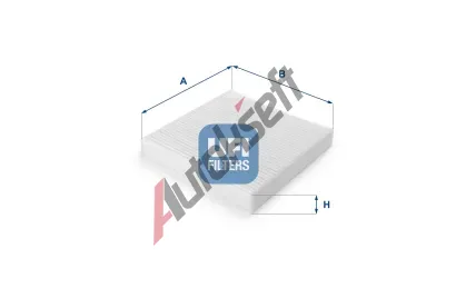 UFI Filtr vzduchu v interiru UFI 53.086.00, 53.086.00