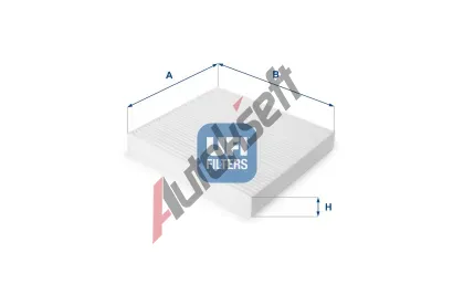 UFI Filtr vzduchu v interiru UFI 53.093.00, 53.093.00