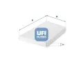 Filtr vzduchu v interiru UFI ‐ UFI 53.094.00