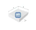 Filtr vzduchu v interiru UFI ‐ UFI 53.102.00