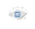 Filtr vzduchu v interiru UFI ‐ UFI 53.104.00