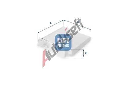 UFI Filtr vzduchu v interiru UFI 53.104.00, 53.104.00